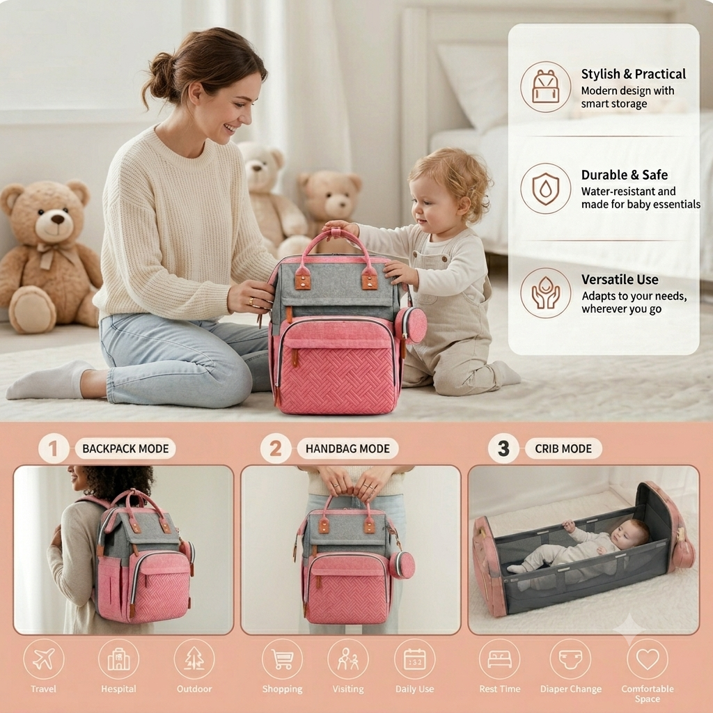 All-in-One Diaper Backpack