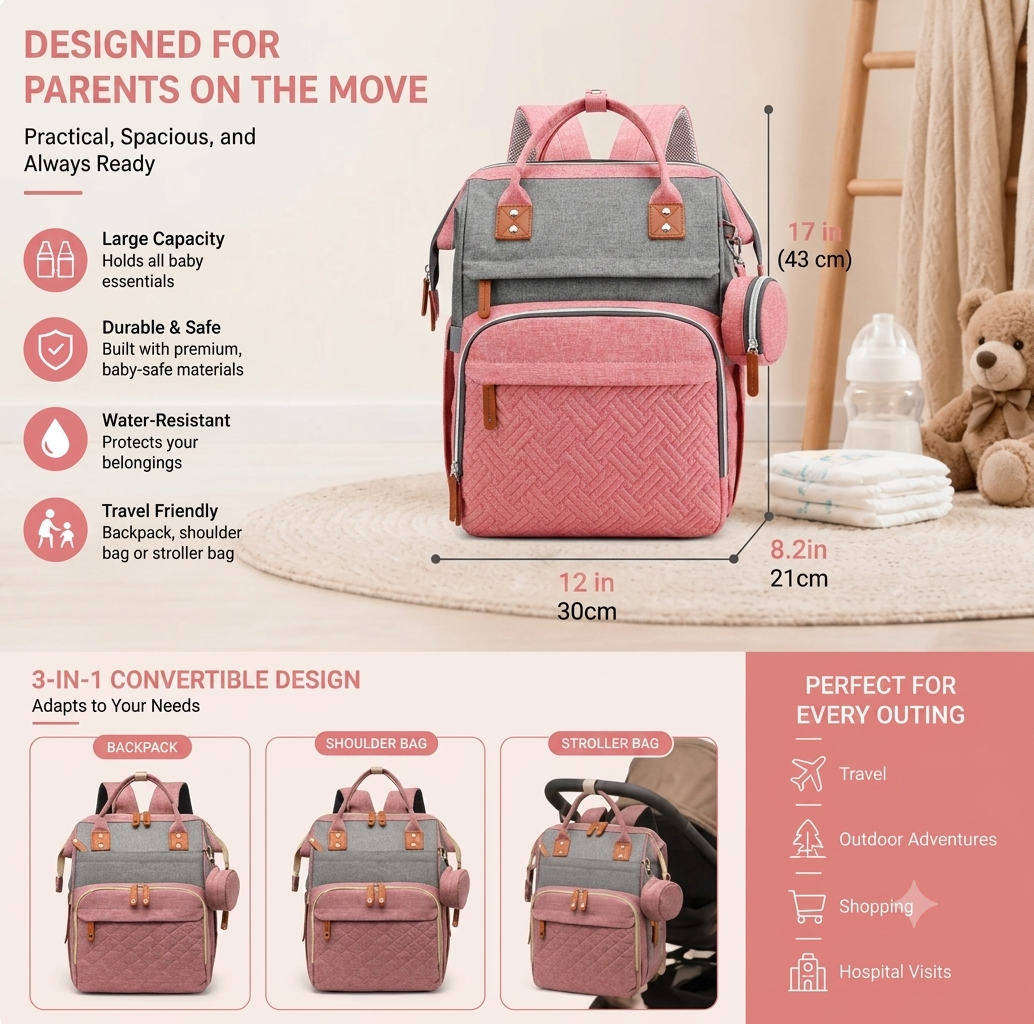 All-in-One Diaper Backpack