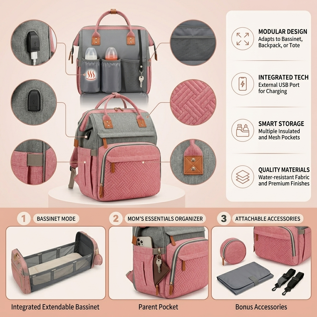 All-in-One Diaper Backpack